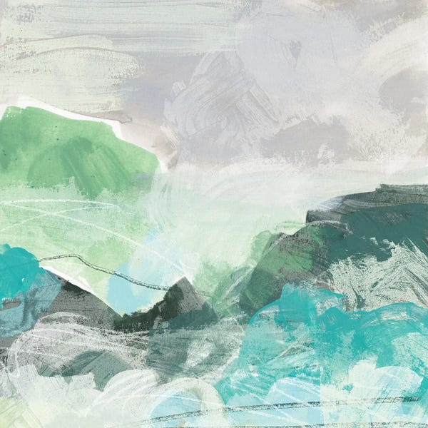 Coastal & Ocean Abstracts: Ocean Hillside I by June Erica Vess