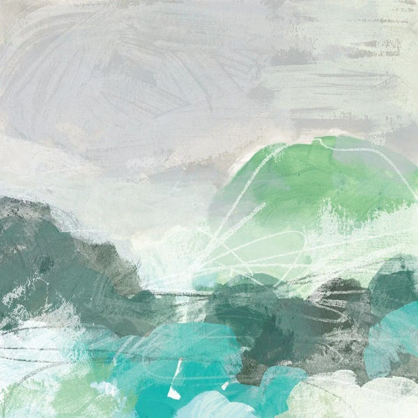 Coastal & Ocean Abstracts: Ocean Hillside II by June Erica Vess