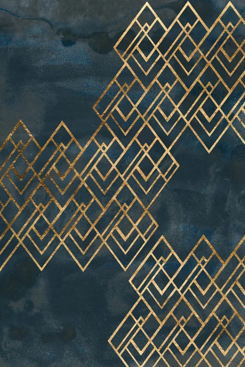 Deco Pattern in Blue I