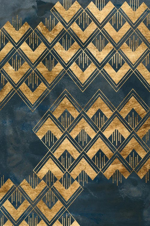 Deco Pattern in Blue II