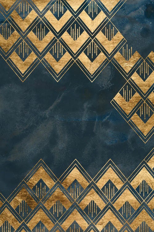 Deco Pattern in Blue III