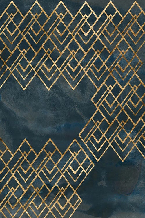 Deco Pattern in Blue IV