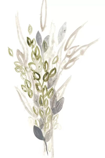 Large Minimalist Art - Canvas Prints: Botanica Whimsy I by June Erica Vess