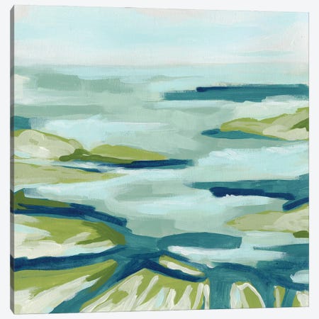 Blue Delta I Canvas Print #JEV2658} by June Erica Vess Canvas Wall Art
