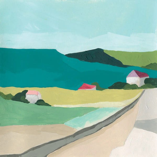 Hillsides: Farm Vista II by June Erica Vess