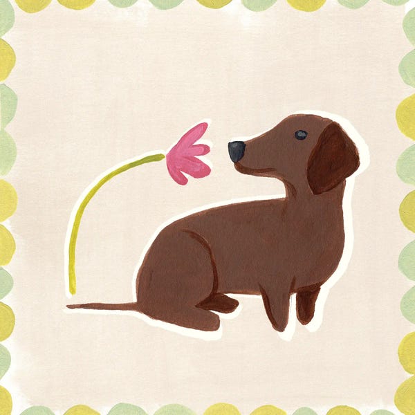 Dachshunds: Dachshund Delight III by June Erica Vess