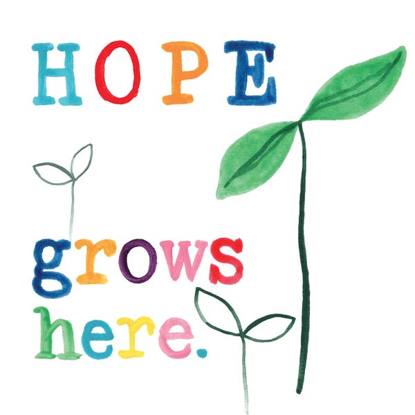 Kids Inspirational Art: Rainbow Hope III by June Erica Vess