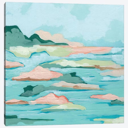 Seafoam Coast I Canvas Print #JEV2737} by June Erica Vess Canvas Art