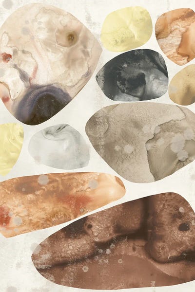 Circular Abstract: Stone Mosaic IV by June Erica Vess