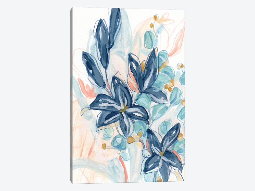 Blooming Blues II by June Erica Vess 1-piece Art Print