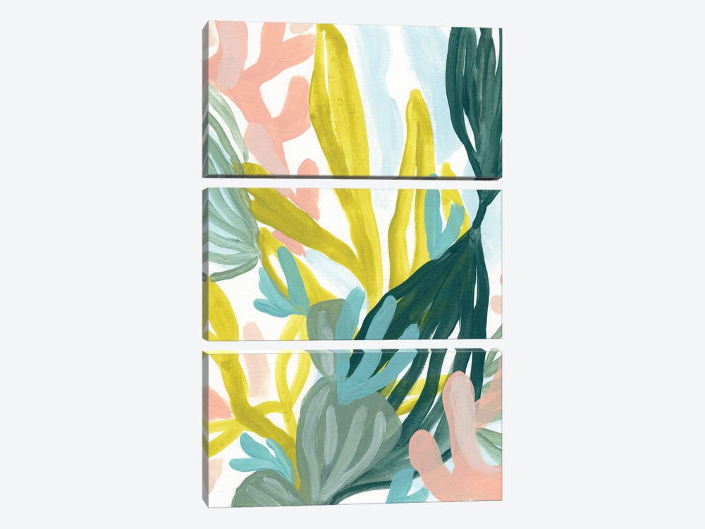 Coral Garden II by June Erica Vess 3-piece Canvas Art Print