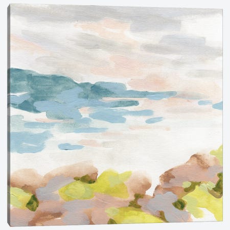 Pastel Shoreline I Canvas Print #JEV2871} by June Erica Vess Canvas Wall Art