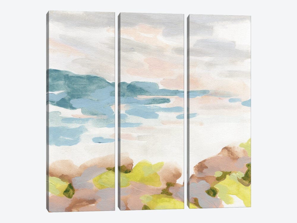 Pastel Shoreline I by June Erica Vess 3-piece Canvas Artwork