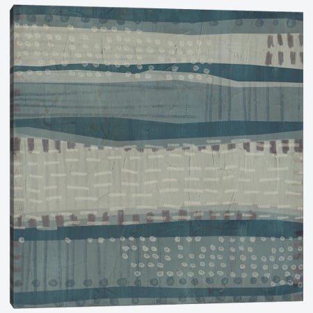 Blue Dusk Textile I Canvas Print #JEV2940} by June Erica Vess Canvas Art