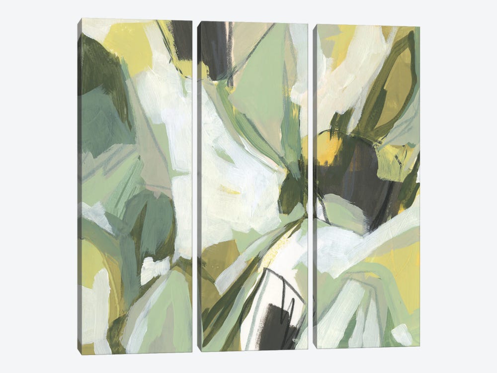 Electric Lichen I by June Erica Vess 3-piece Canvas Print