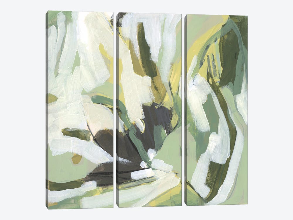 Electric Lichen III by June Erica Vess 3-piece Canvas Art Print