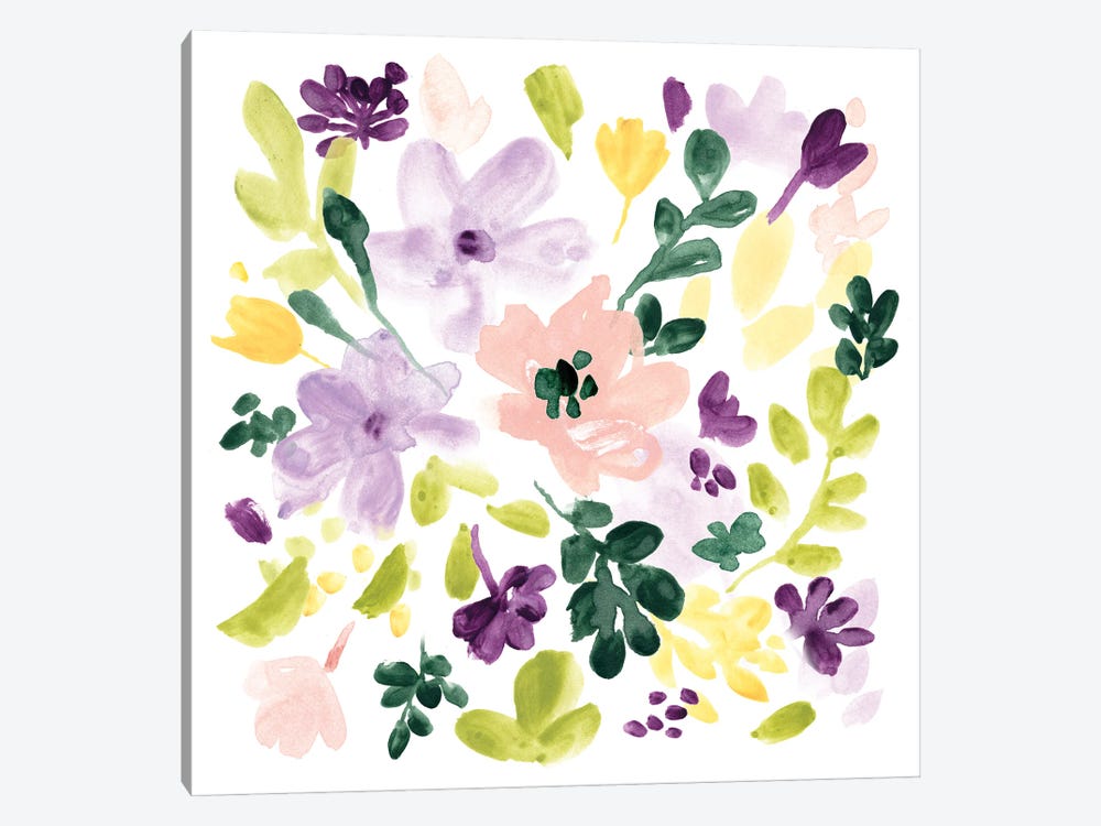 Lavender Meadow II by June Erica Vess 1-piece Canvas Art Print