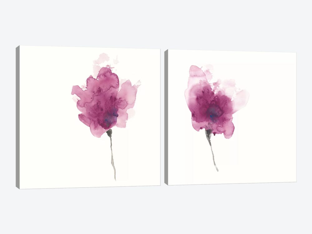 Expressive Blooms Diptych by June Erica Vess 2-piece Canvas Artwork