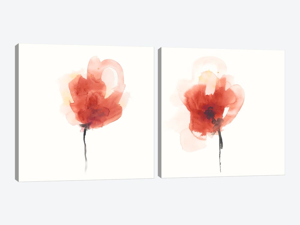 Expressive Blooms Diptych by June Erica Vess 2-piece Art Print