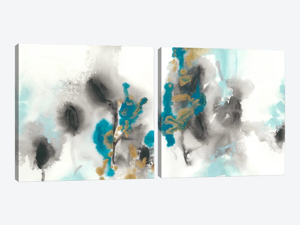 Cerulean Mirage Diptych by June Erica Vess 2-piece Art Print