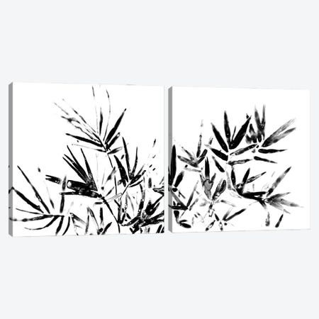 Monochrome Tropic Diptych Canvas Print Set #JEV2HSET036} by June Erica Vess Canvas Artwork