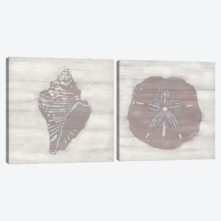 Driftwood Silhouette Diptych Canvas Print Set #JEV2HSET041} by June Erica Vess Canvas Artwork