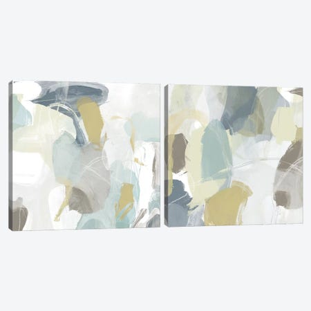 Mint Illusion Diptych Canvas Print Set #JEV2HSET042} by June Erica Vess Canvas Wall Art