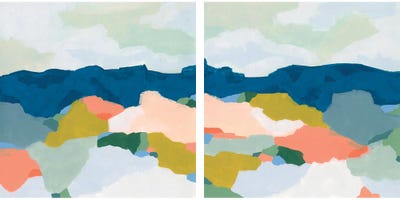 Mountain Mosaic Diptych