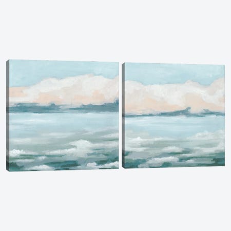 Tidal Prose Diptych Canvas Print Set #JEV2HSET052} by June Erica Vess Canvas Print