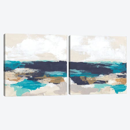 Palette Coast Diptych Canvas Print Set #JEV2HSET056} by June Erica Vess Canvas Wall Art