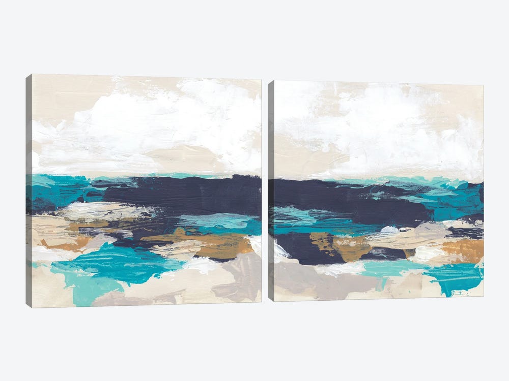 Palette Coast Diptych by June Erica Vess 2-piece Canvas Art