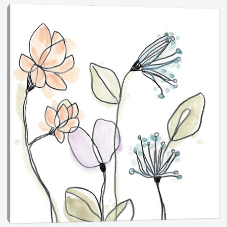 Spindle Blossoms  VI Canvas Print #JEV3026} by June Erica Vess Art Print