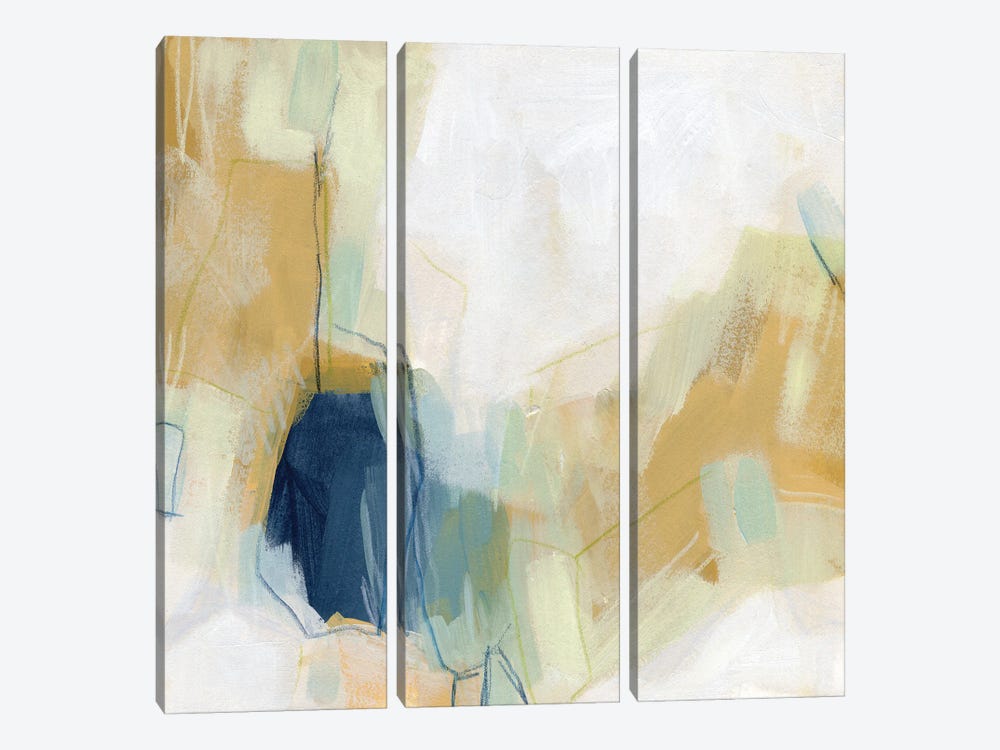 Blue Beacon I by June Erica Vess 3-piece Canvas Print