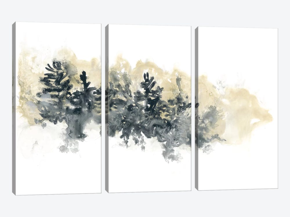 Misty Hillside I by June Erica Vess 3-piece Canvas Print