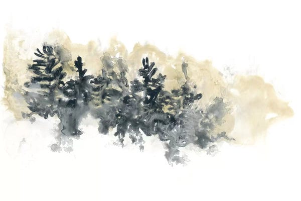 Abstract Watercolors: Misty Hillside I by June Erica Vess