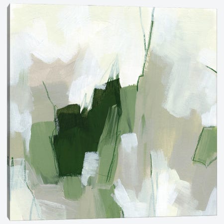 Emerald Fragment I Canvas Print #JEV3069} by June Erica Vess Canvas Artwork
