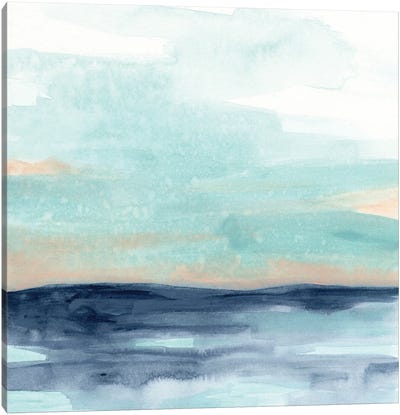 Ocean Morning Mist I Canvas Art Print - June Erica Vess