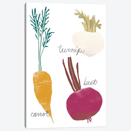 Simple Veggies I Canvas Print #JEV3115} by June Erica Vess Canvas Art Print