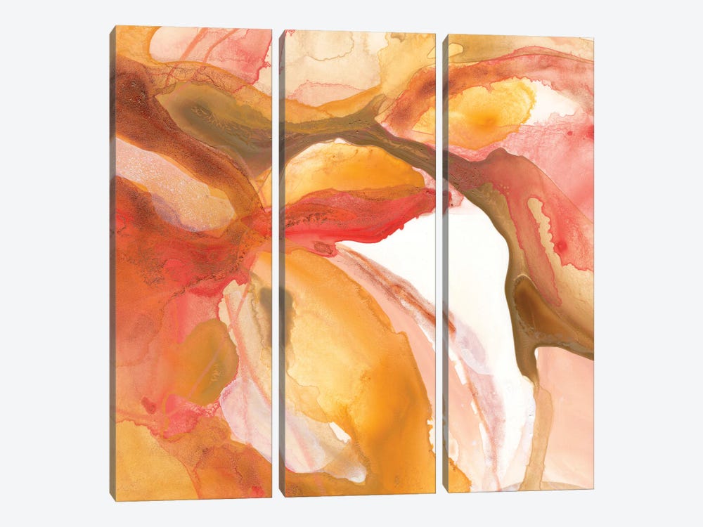 Sunset Marble III by June Erica Vess 3-piece Canvas Artwork