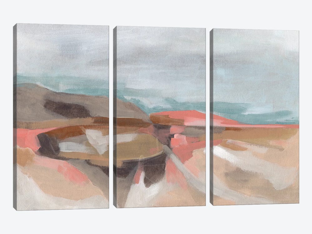Tectonic Plateau I by June Erica Vess 3-piece Canvas Print