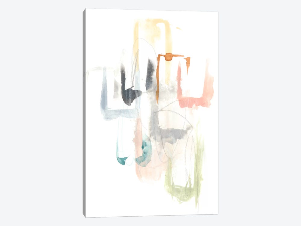 Pastel Windows I by June Erica Vess 1-piece Canvas Art Print