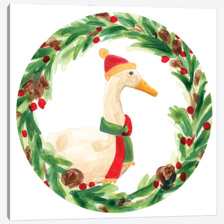 Merry Quackmas Collection III Canvas Print #JEV3153} by June Erica Vess Canvas Art