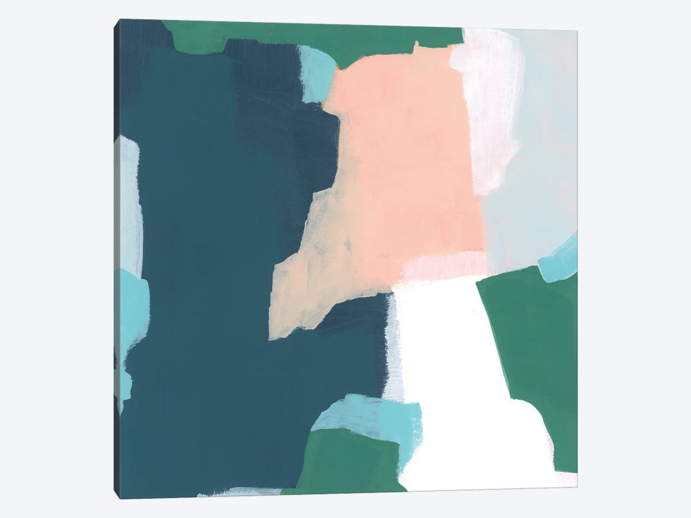 Bounding Blocks II by June Erica Vess 1-piece Canvas Print