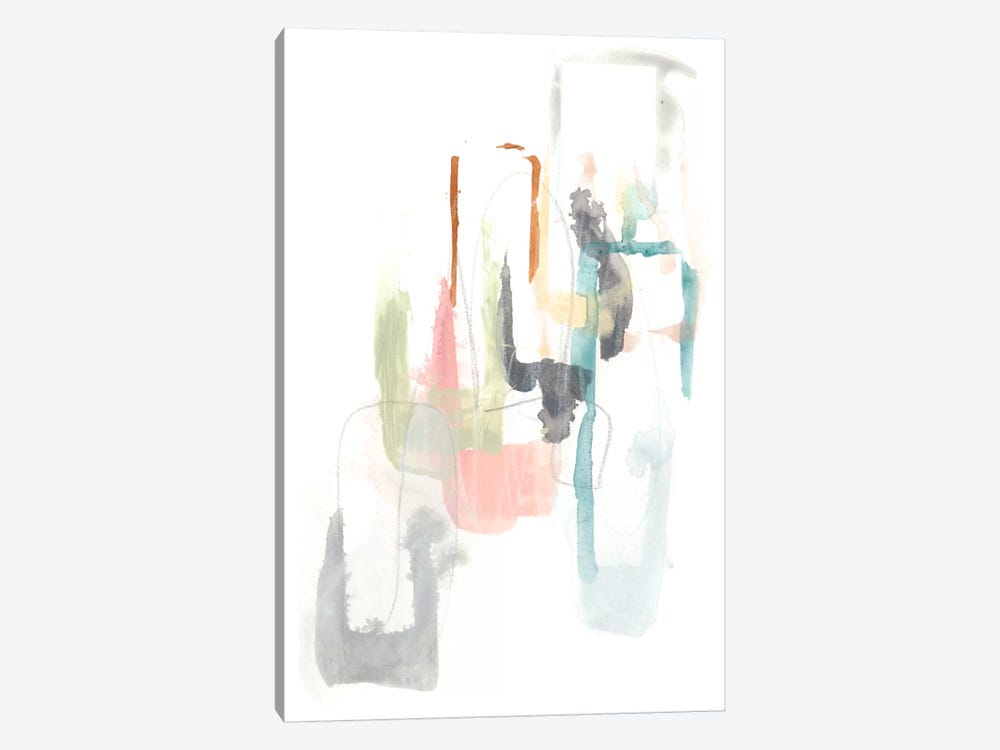 Pastel Windows II by June Erica Vess 1-piece Canvas Art