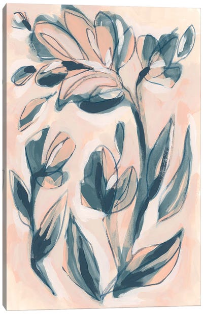 Indigo Blush Garden II Canvas Art Print - June Erica Vess