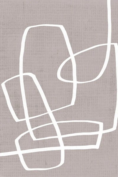 Linen Roundabout II by June Erica Vess multi panel art