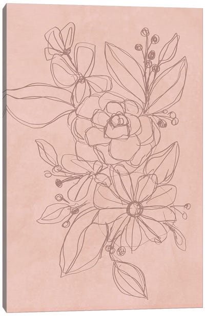 Rosetone Blossoms II Canvas Art Print - June Erica Vess