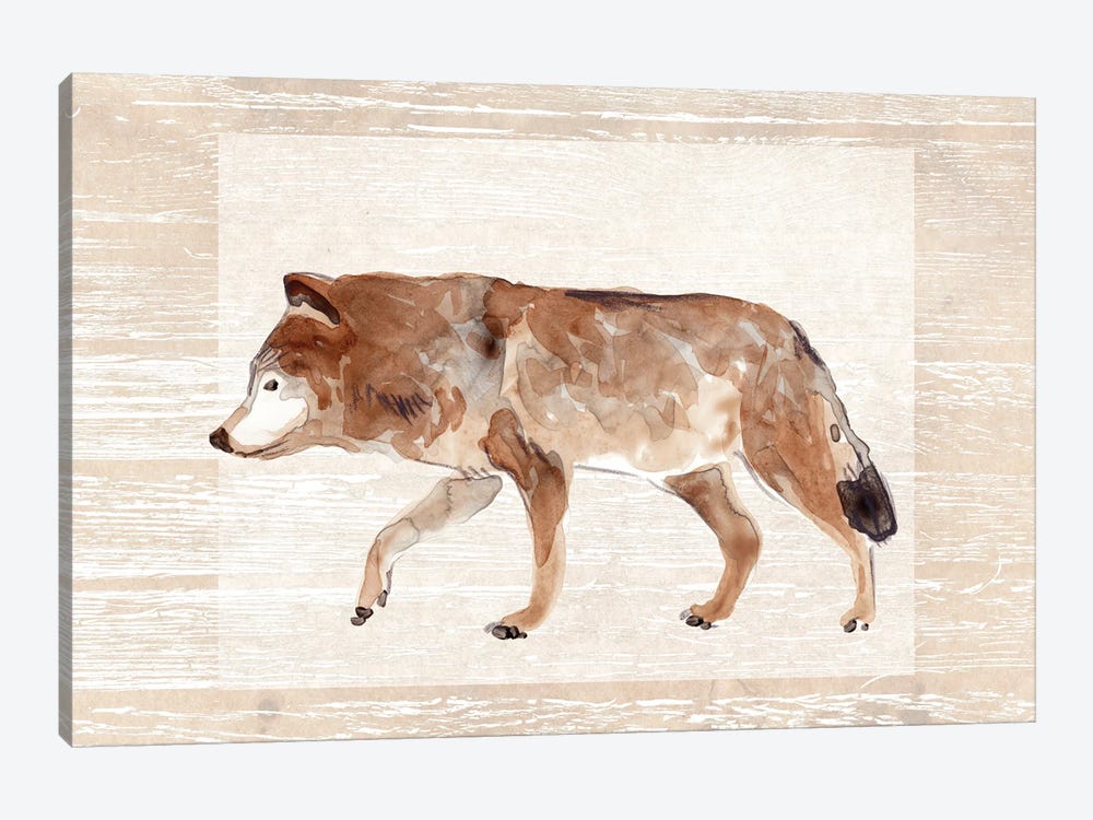 Rustic Barnwood Animals II by June Erica Vess 1-piece Canvas Art