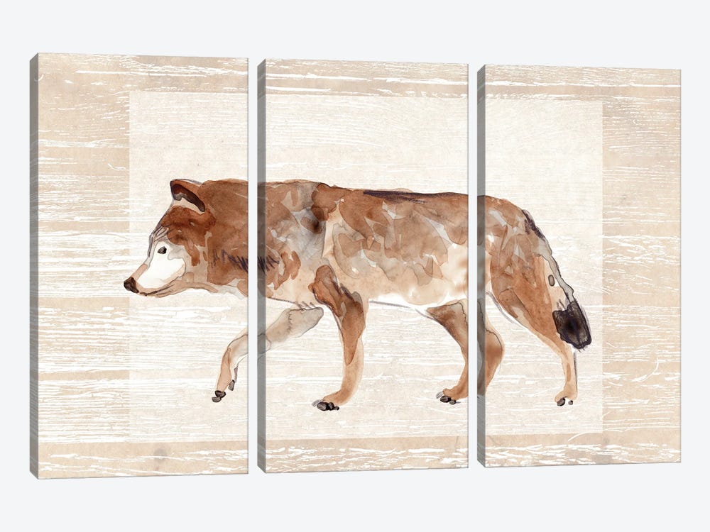 Rustic Barnwood Animals II by June Erica Vess 3-piece Canvas Artwork