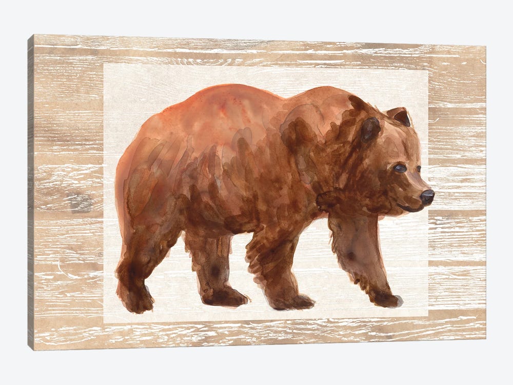 Rustic Barnwood Animals III by June Erica Vess 1-piece Canvas Art Print